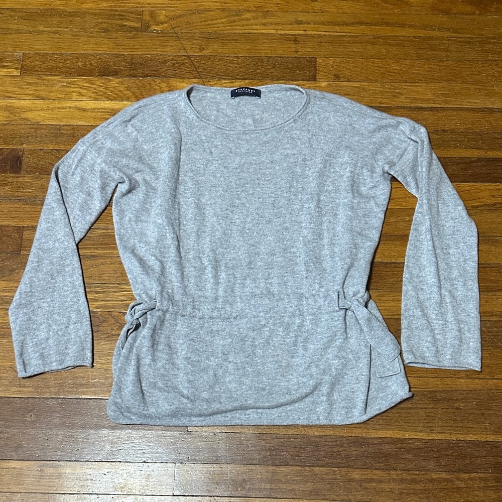 Stefanel 100% Cashmere Side Tie Sweater, Relaxed Fit, Sz Medium